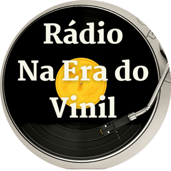 Logo oficial da Radi Na Era do Vinil, música boa e vinil.