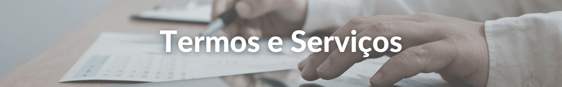 Banner termos e serviços