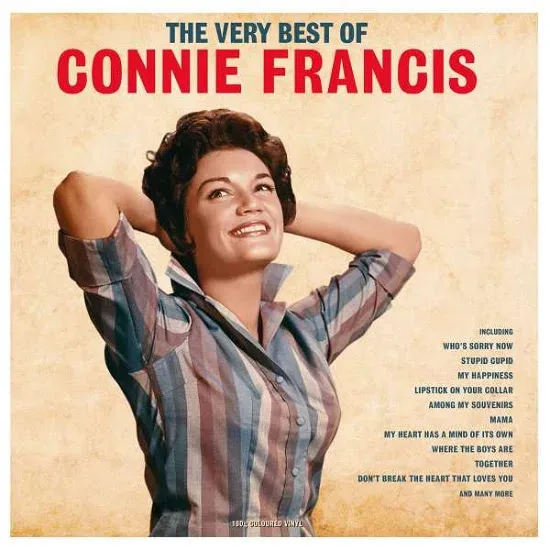 Disco de vinil com os maiores sucessos de Connie Francis.