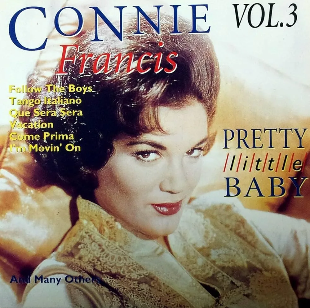 Álbum Connie Francis, volume 3. A artista posa belíssima para o fotógrafo.
