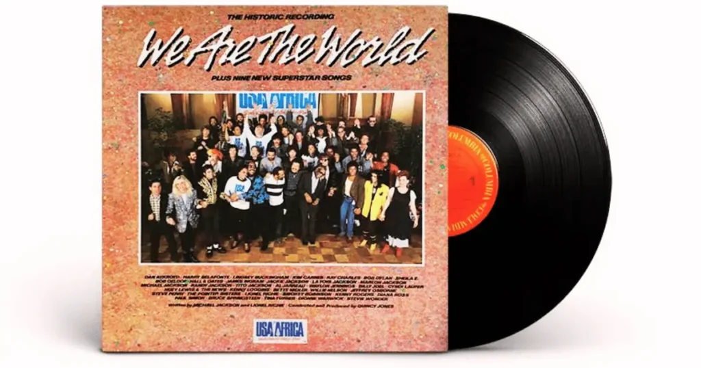 O aclamado álbum USA For África - We Are The World, uma gravação atemporal.