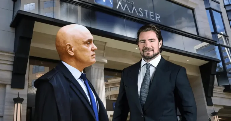 Alexandre de Moaraes e o banqueiro Vorcaro trocaram mensagens antes da operação da PF.